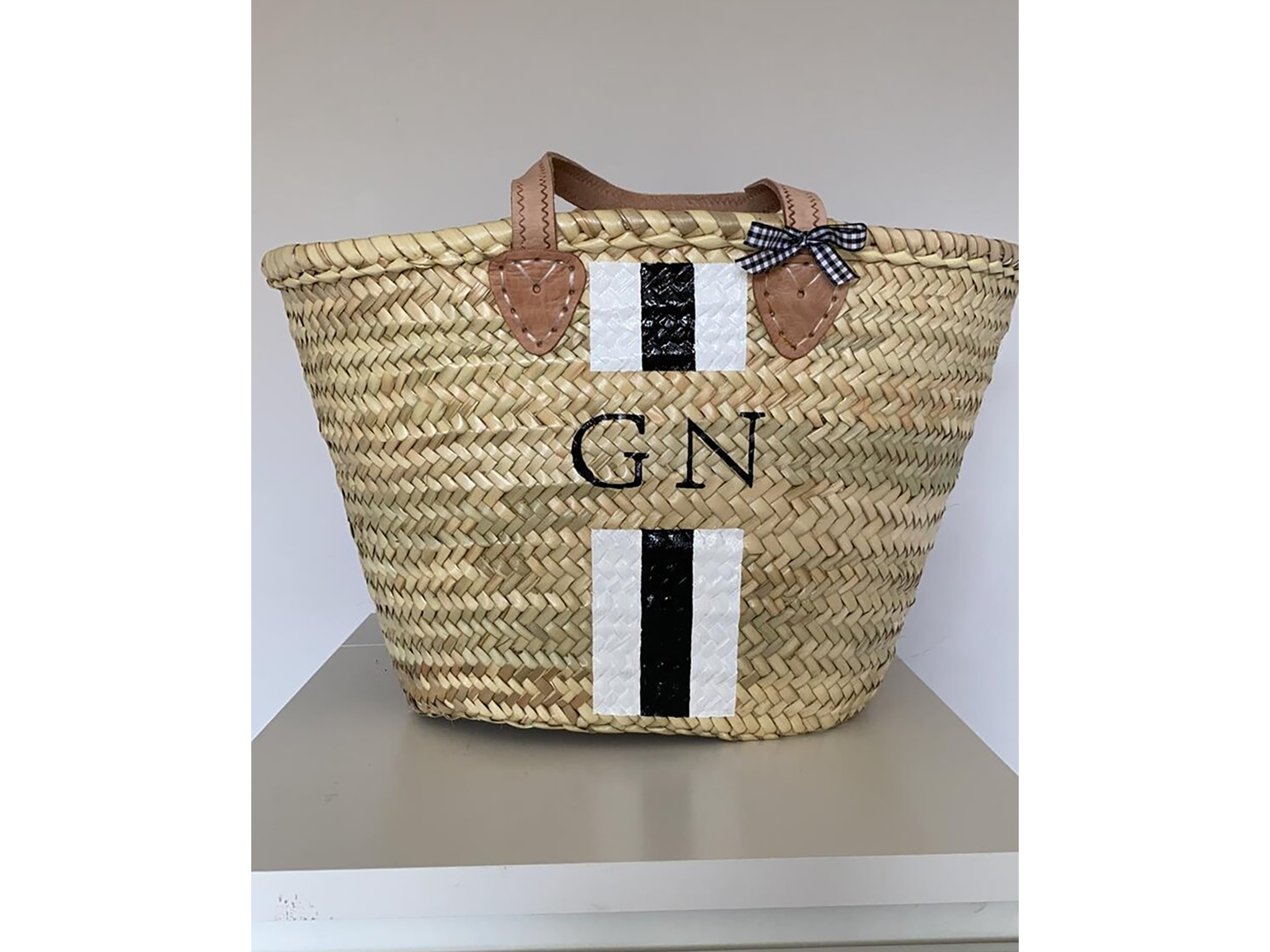 Personalised straw discount beach bag uk